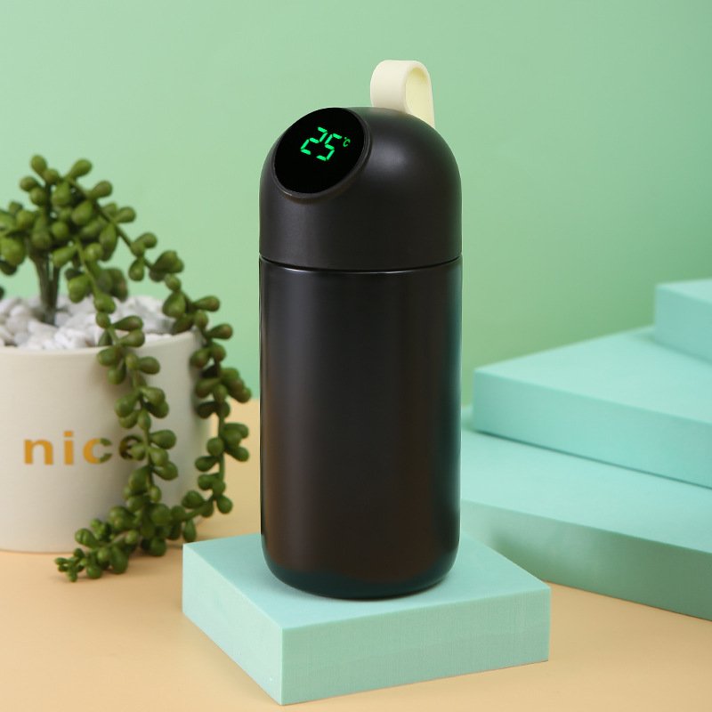 KLH128 Portable LED Vacuum Flask Temperature Display Thermos Caute Stainless Steel Lovers Bottle Capsule Smart Vacuum Cup