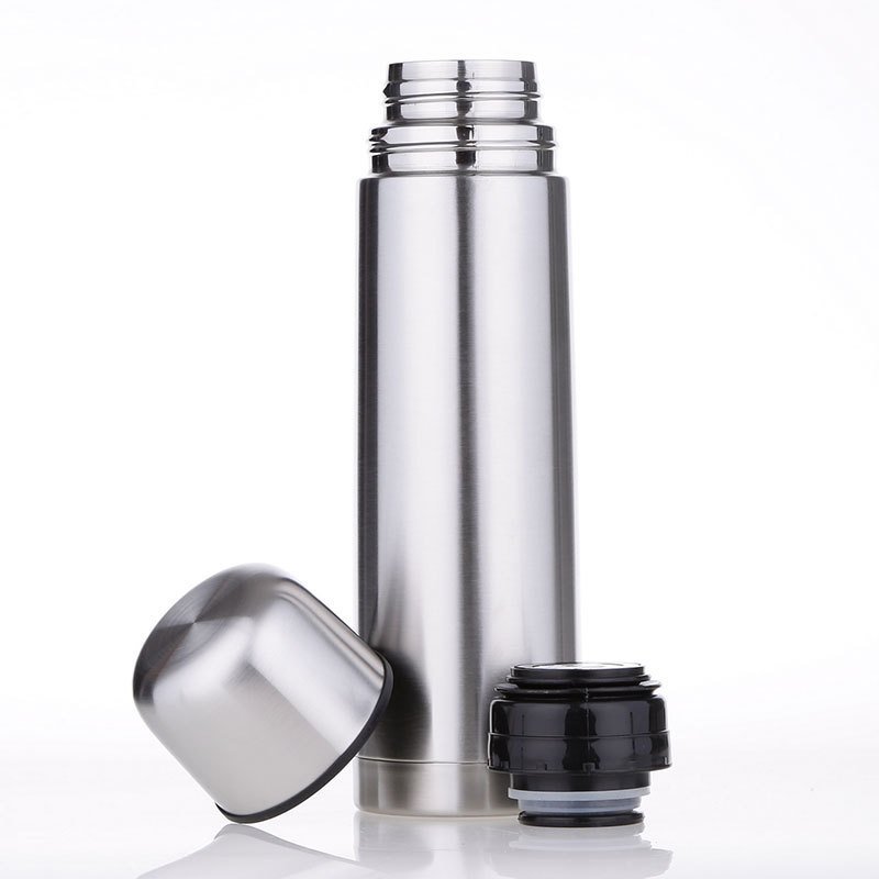 Outdoor Sports Portable Vacuum Insulated Drink Stainless Steel Water Bottle 1L With Leak Proof Lids