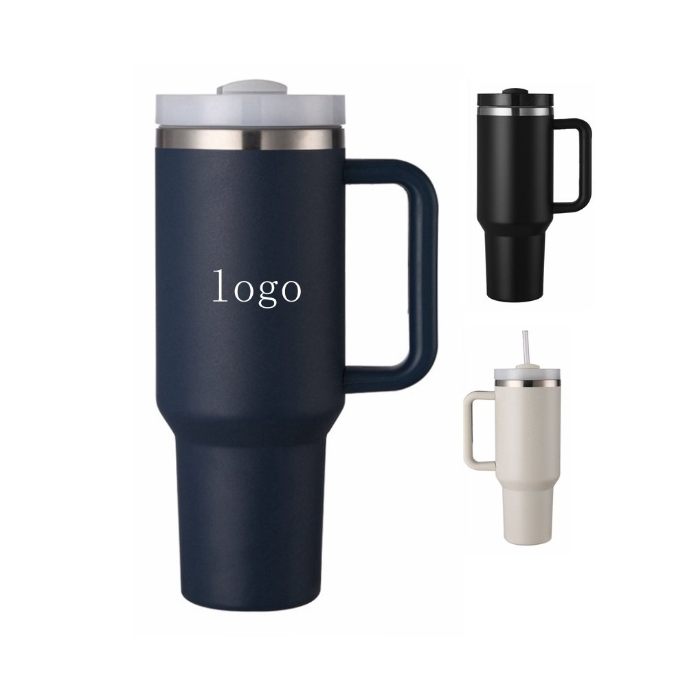 CUPPARK Large Capacity Custom Logo 40oz Tumbler Cup Travel Mug Water Bottle 40oz Tumbler With Handle Straw Lid