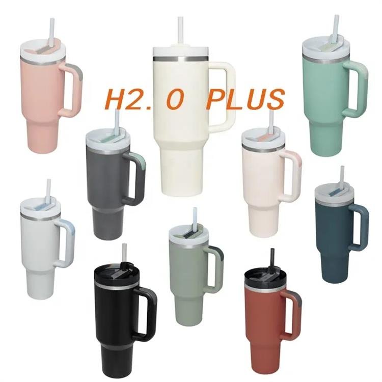 Custom Logo Adventure Stainless Steel Double Wall Coffee Mug 40oz Mug Tumbler with lids and straws