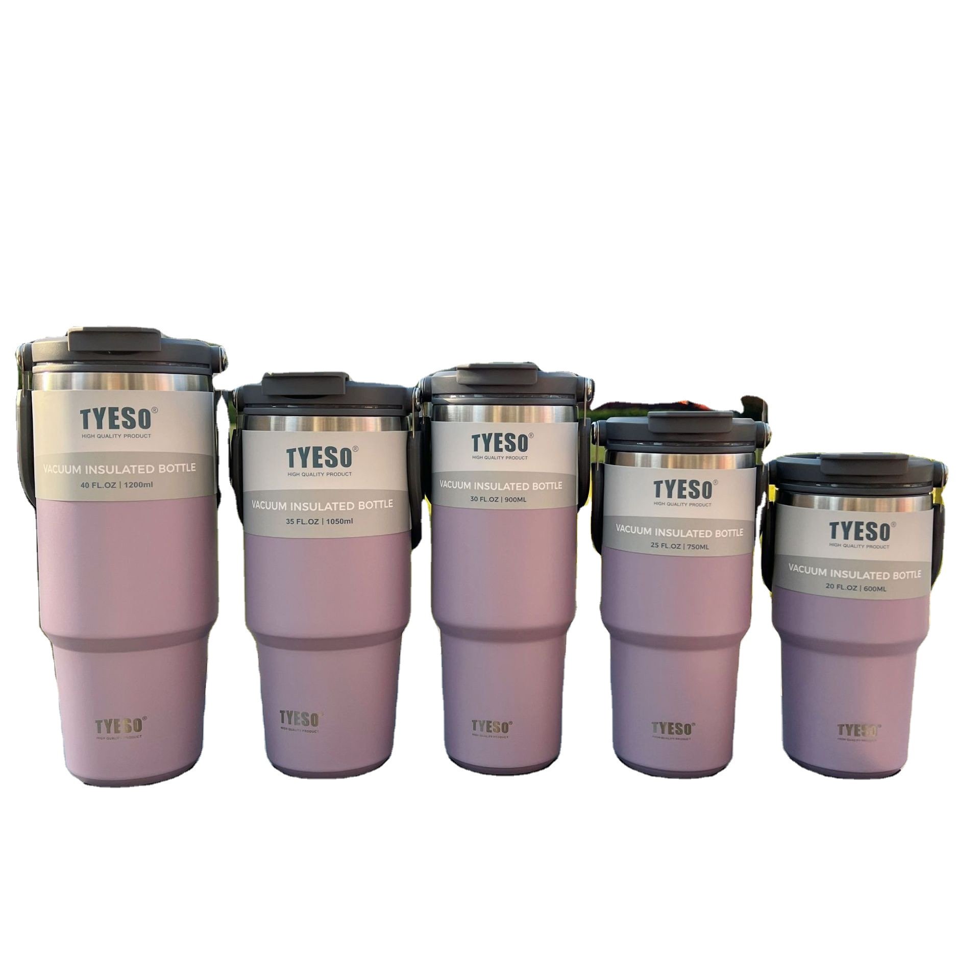 2024 Factory wholesale TYESO Double Wall Hot & Cold Large Capacity Insulated Vacuum Flask Tumbler
