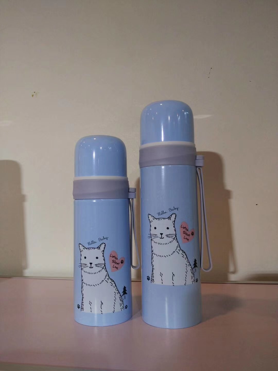 Hotsale Stainless Steel Printed Insulated Thermos Vacuum Flasks Bullet Thermos