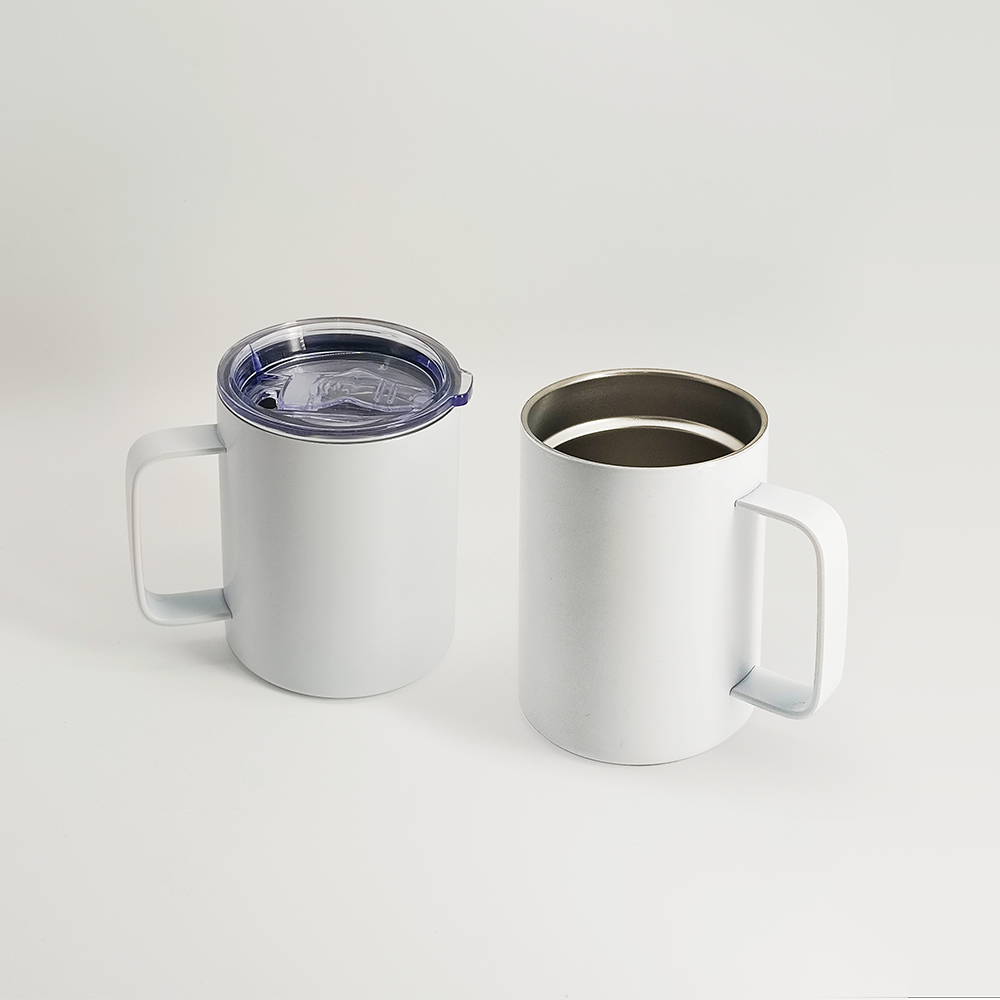 US warehouse Sublimation blanks beer coffee 12oz Stainless Steel Double Wall sublimation mug with handle