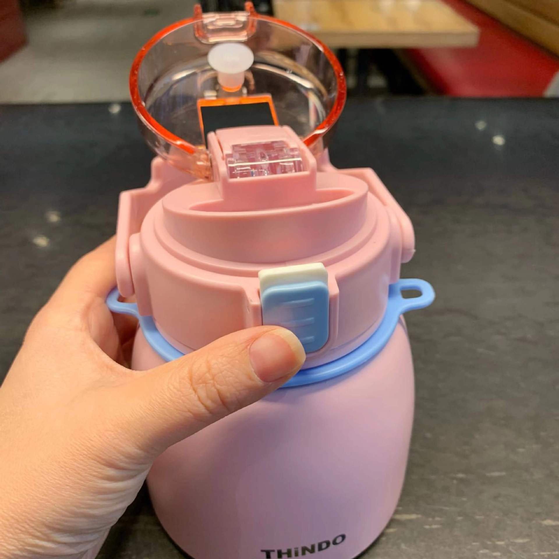 Large capacity big belly mug creative cup water bottle personality portable stainless steel kettle bottle with strap and straw