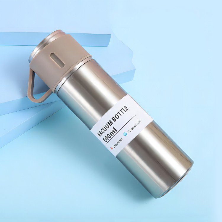 Laser Engraving LOGO Business Stainless Steel Water Bottle Couple Coffee Mug Set Gift Box Vacuum Flask Set