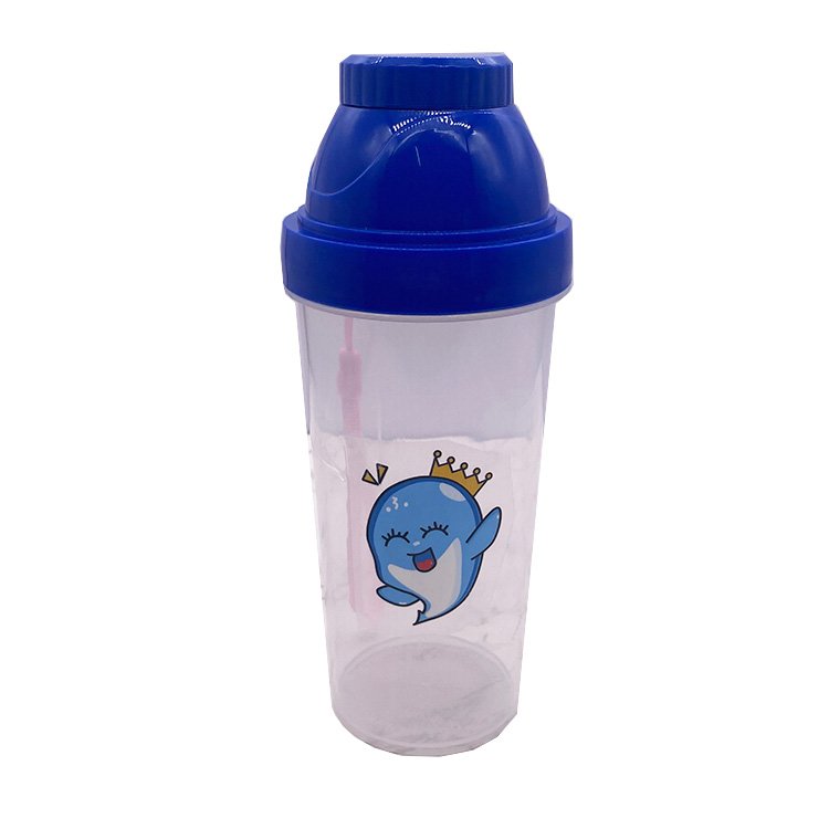 2022 Newly Developed Custom Cheap PE PP Plastic Portable Carry Sport Gym Workout Shaker Water Bottle With Protein Container