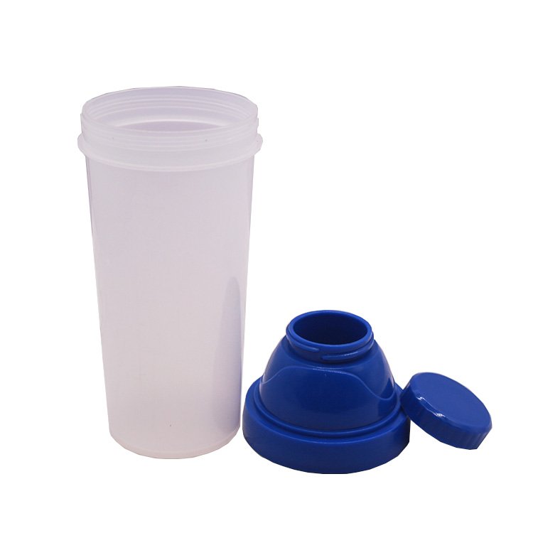2022 Newly Developed Custom Cheap PE PP Plastic Portable Carry Sport Gym Workout Shaker Water Bottle With Protein Container