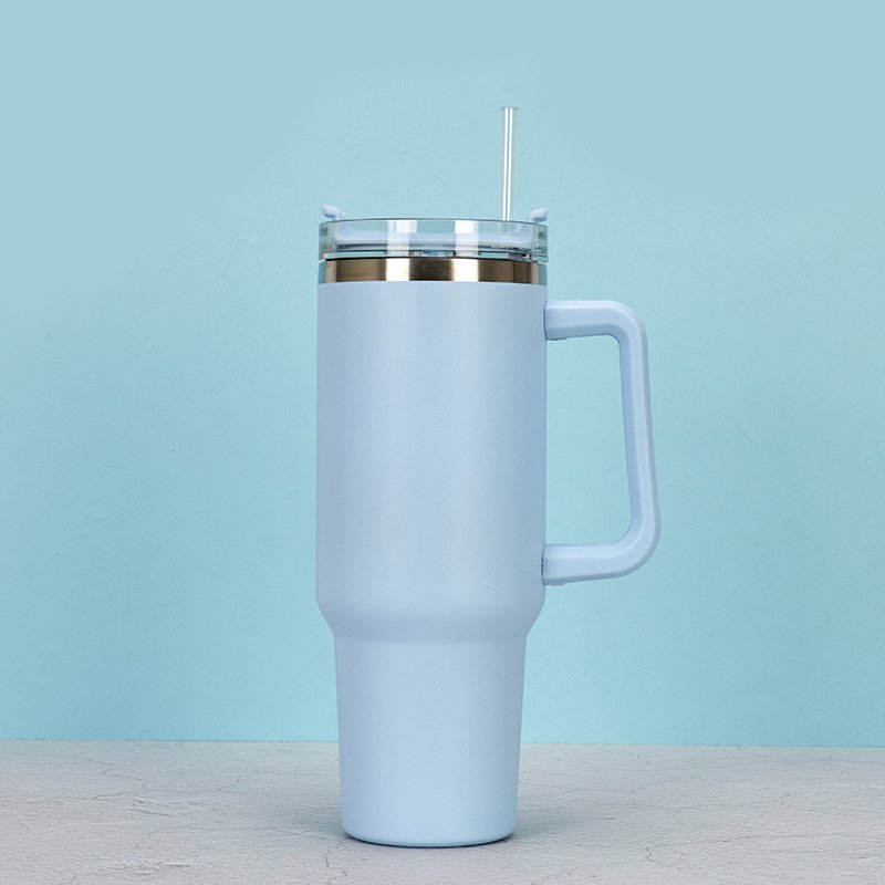 40oz Insulated Travel Mug Tumbler with Handle Double Wall Vacuum Sealed stainless steel vacuum insulated tumbler