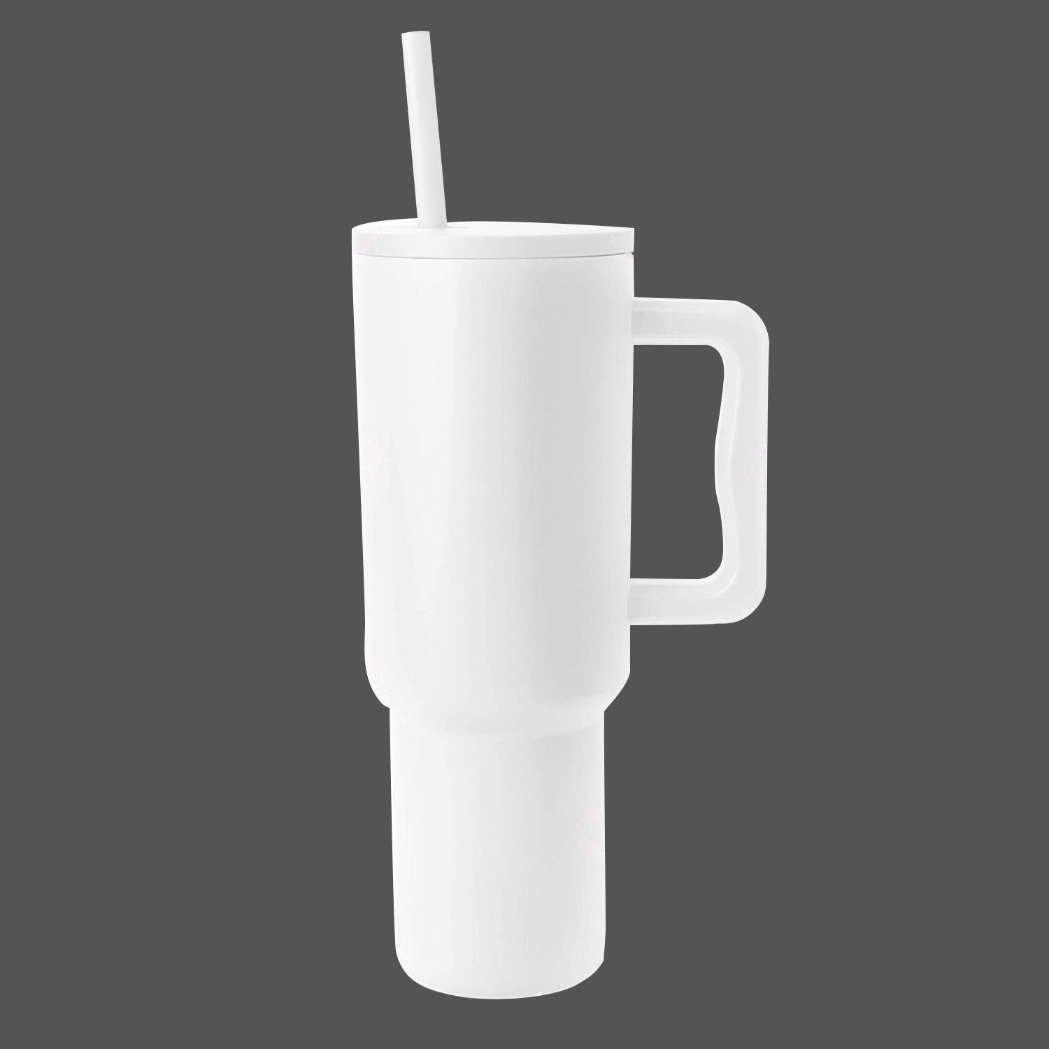 40oz Double-Walled Stainless Steel Tumbler Powder Coated Coffee Mug with Handle Lid Vacuum Insulated Reusable for Party