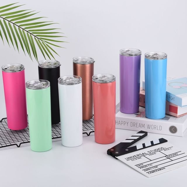 30oz 20oz insulated tumbler cups in bulk vacuum flasks double wall tumbler stainless steel skinny tumblers with straw and lid
