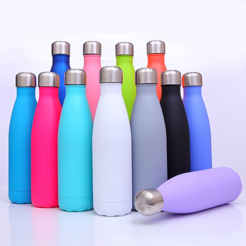 350ml 750ml Stainless Steel Vacuum Insulated Water Bottle Leak-proof Double Walled Cola Shape Bottle Flask Mug