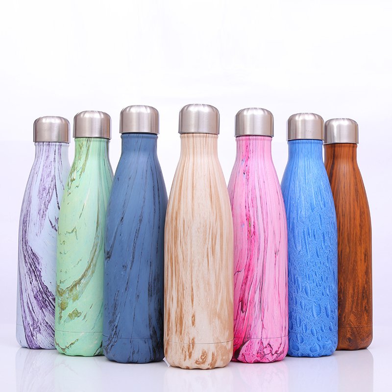 350ml 750ml Stainless Steel Vacuum Insulated Water Bottle Leak-proof Double Walled Cola Shape Bottle Flask Mug