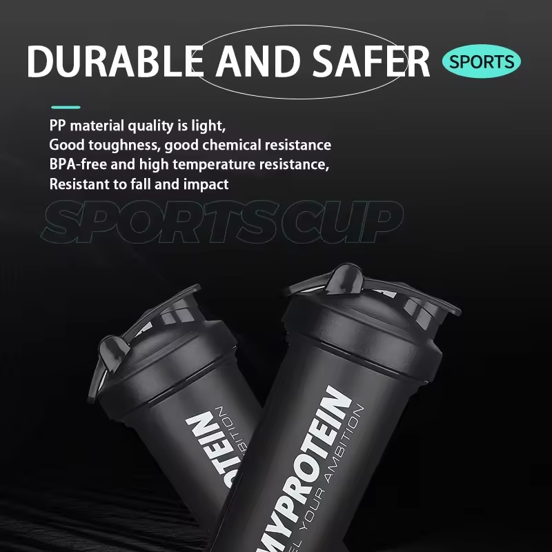 Creative Plastic Sports Water Bottle Fitness Exercise Spotted Multi-Colour Shaker Mug for Adults' Travel & Workout