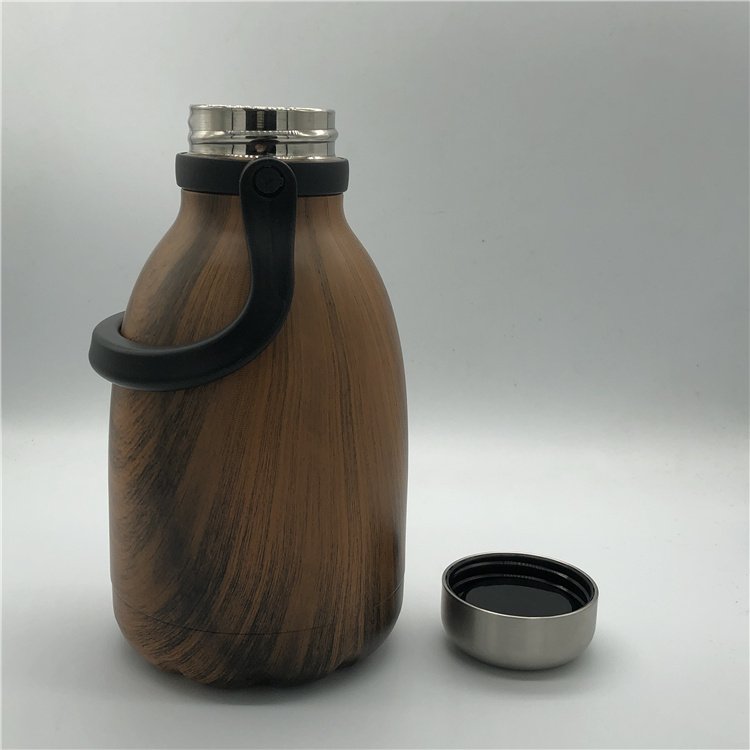 Vacuum double Wall Insulated Stainless Steel Beer Copper Growler Outdoor Water Bottle Beer Growler