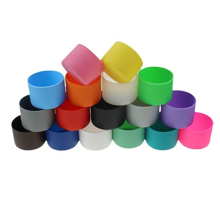 Silicone Water Bottle Boot Protective Sleeve Anti-slip Bottom Sleeve Protector Holder Cover for Tumbler Cup Bottle Mug