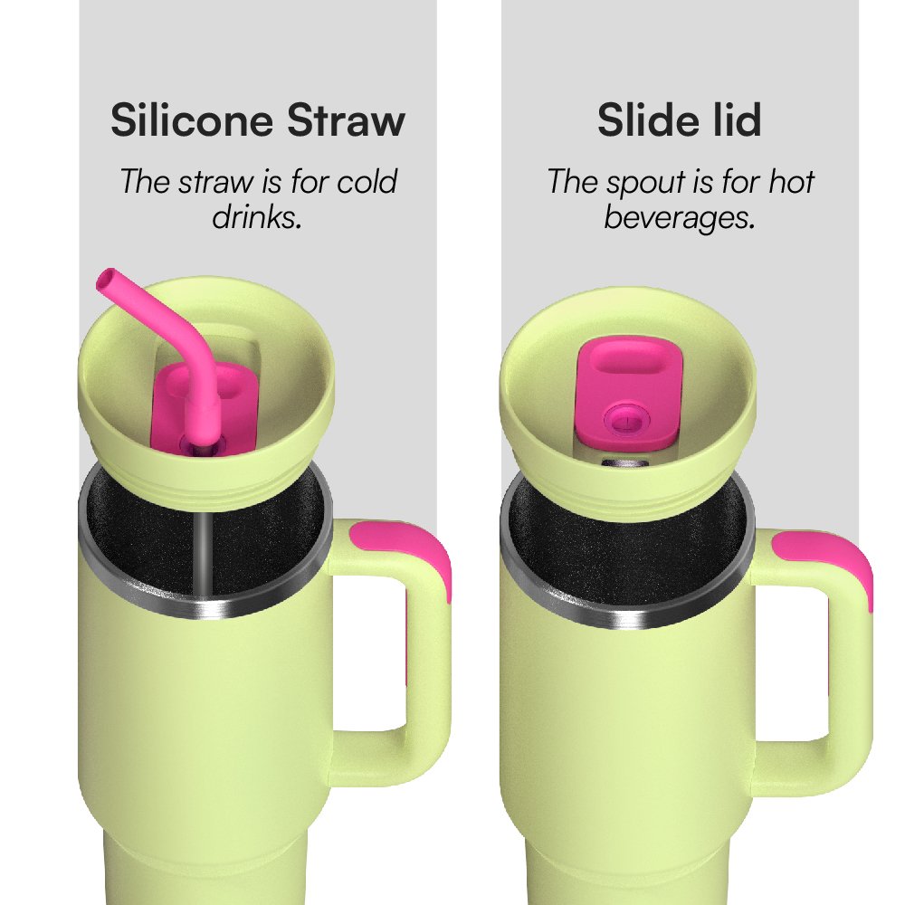 New Arrival 40oz Double Walled Vacuum Insulated Pro-Grade Stainless Steel Tumbler With Straw Lid
