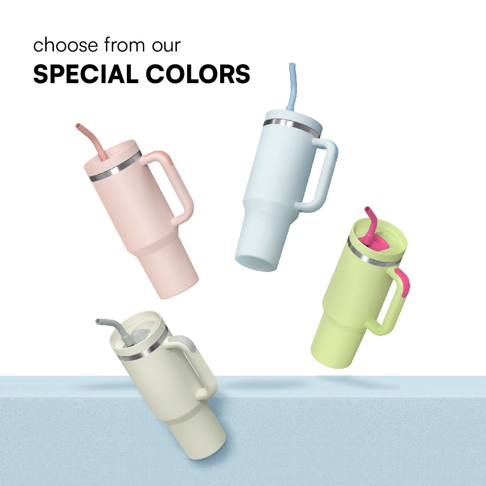 New Arrival 40oz Double Walled Vacuum Insulated Pro-Grade Stainless Steel Tumbler With Straw Lid