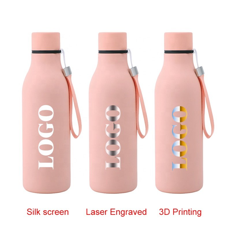 Professional Customization 550ml Sport Water Bottles 304 Stainless Steel Insulated Double Wall Vacuum Drink Thermal Flask 550ml