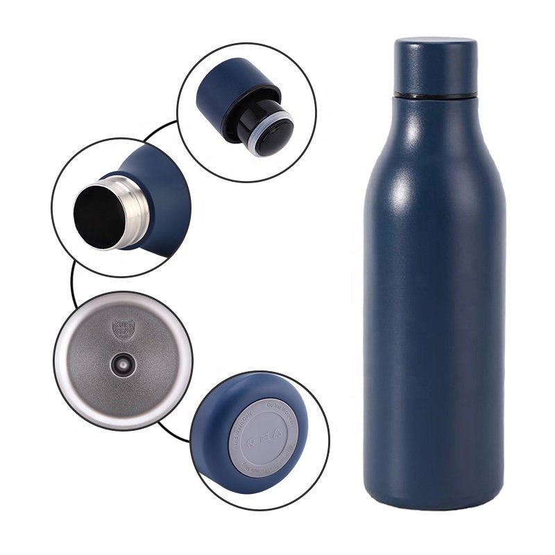 Professional Customization 550ml Sport Water Bottles 304 Stainless Steel Insulated Double Wall Vacuum Drink Thermal Flask 550ml