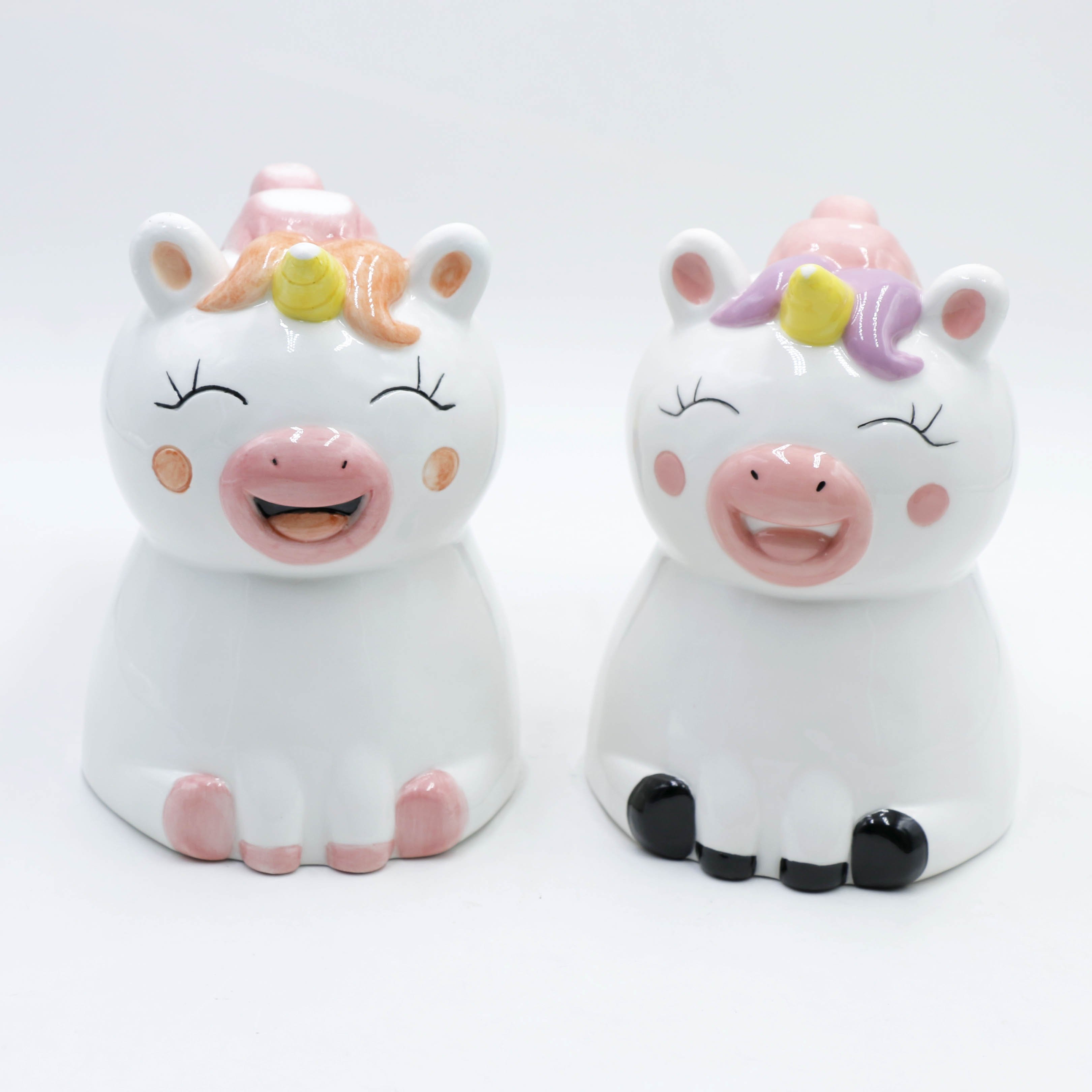 Custom Kawaii Animal Unicorn Coffee Mug Porcelain Creative Kids Drinking Cup 3D Animal Mugs For Kids
