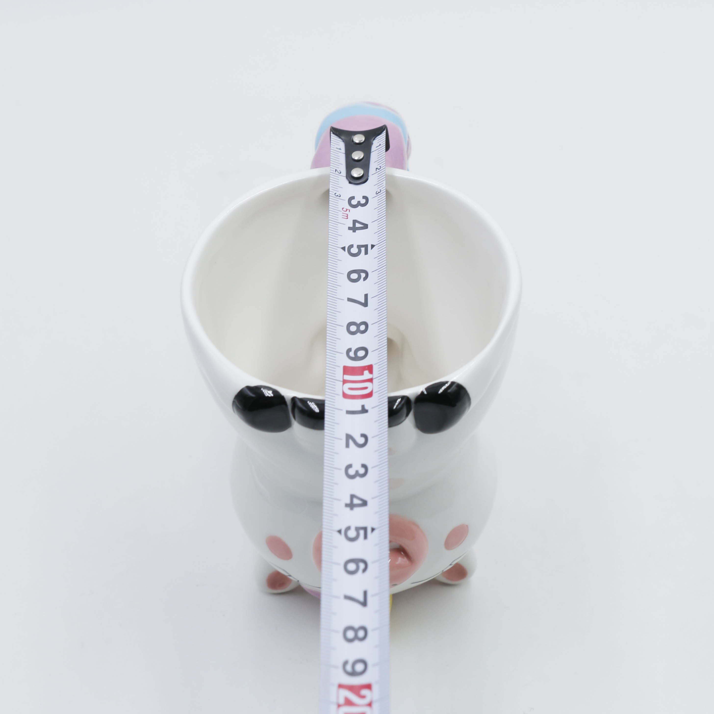 Custom Kawaii Animal Unicorn Coffee Mug Porcelain Creative Kids Drinking Cup 3D Animal Mugs For Kids
