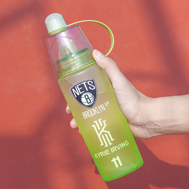 Best Sale Cool Cycling Double Walled 600ml Plastic Cup Insulated Bottle Sports Mist Spray Water Bottle Plastic Bottle