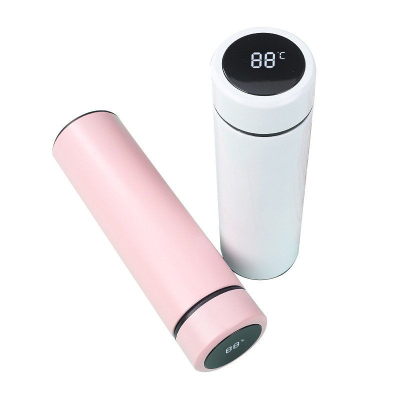 Smart Thermos Cup Temperature Display Kettle LED display mug Touch Screen intelligent double vacuum cup gift Student cup