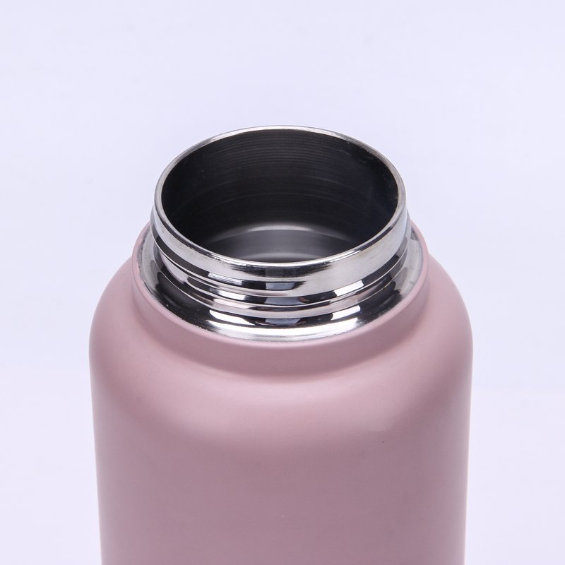 Custom Logo Sports Gym 1000ML Double Wall Stainless Steel Vacuum Insulated Water Bottle with Flip Spout Lid