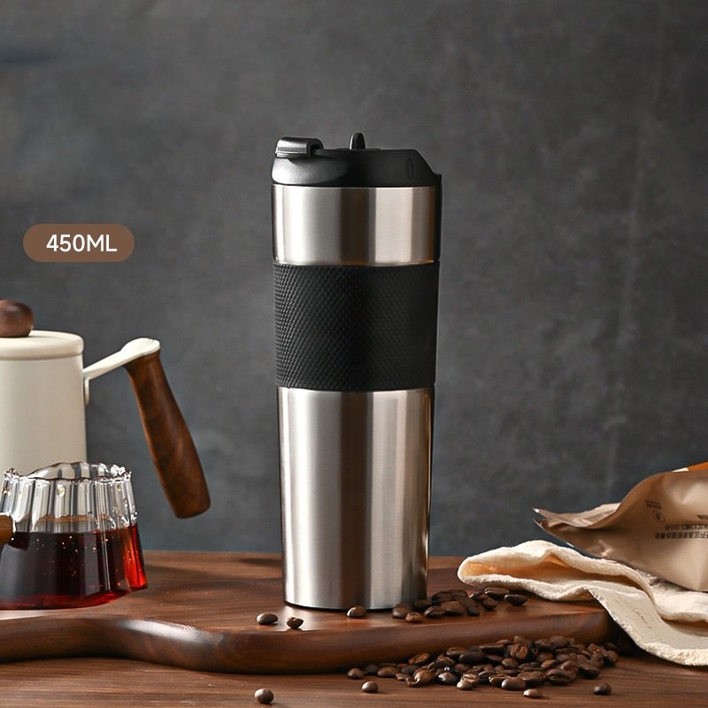 Hand French Press Cup Convenient and High Quality Stainless Steel Custom Insulated Coffee Mug