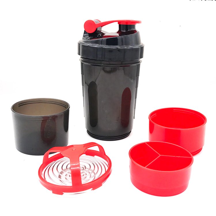 MKAS Custom Wholesale Factory Direct Sales Water Protein Powder Cup Gym Plastic Shaker Bottles