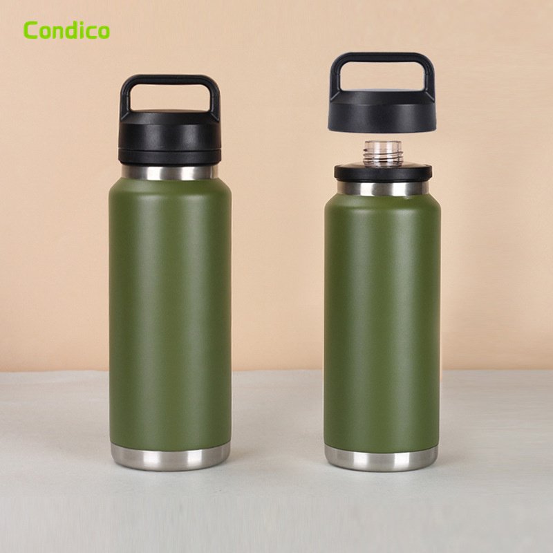 Customizable 18oz Multicolor Soft Touch 304 Stainless Steel Vacuum Sport Water Bottle Travel Mug Double Wall Insulated cups