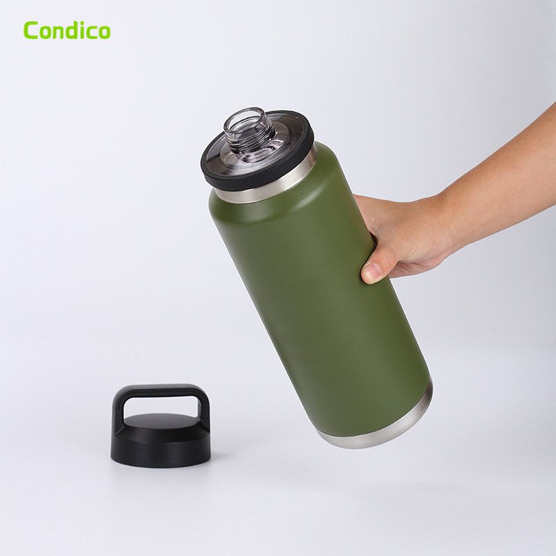 Customizable 18oz Multicolor Soft Touch 304 Stainless Steel Vacuum Sport Water Bottle Travel Mug Double Wall Insulated cups