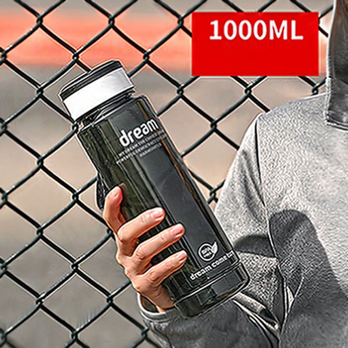 Wholesale BPA Free Portable Large Capacity 1000ml Outdoor Travel Sport Plastic Water Bottle with Scale