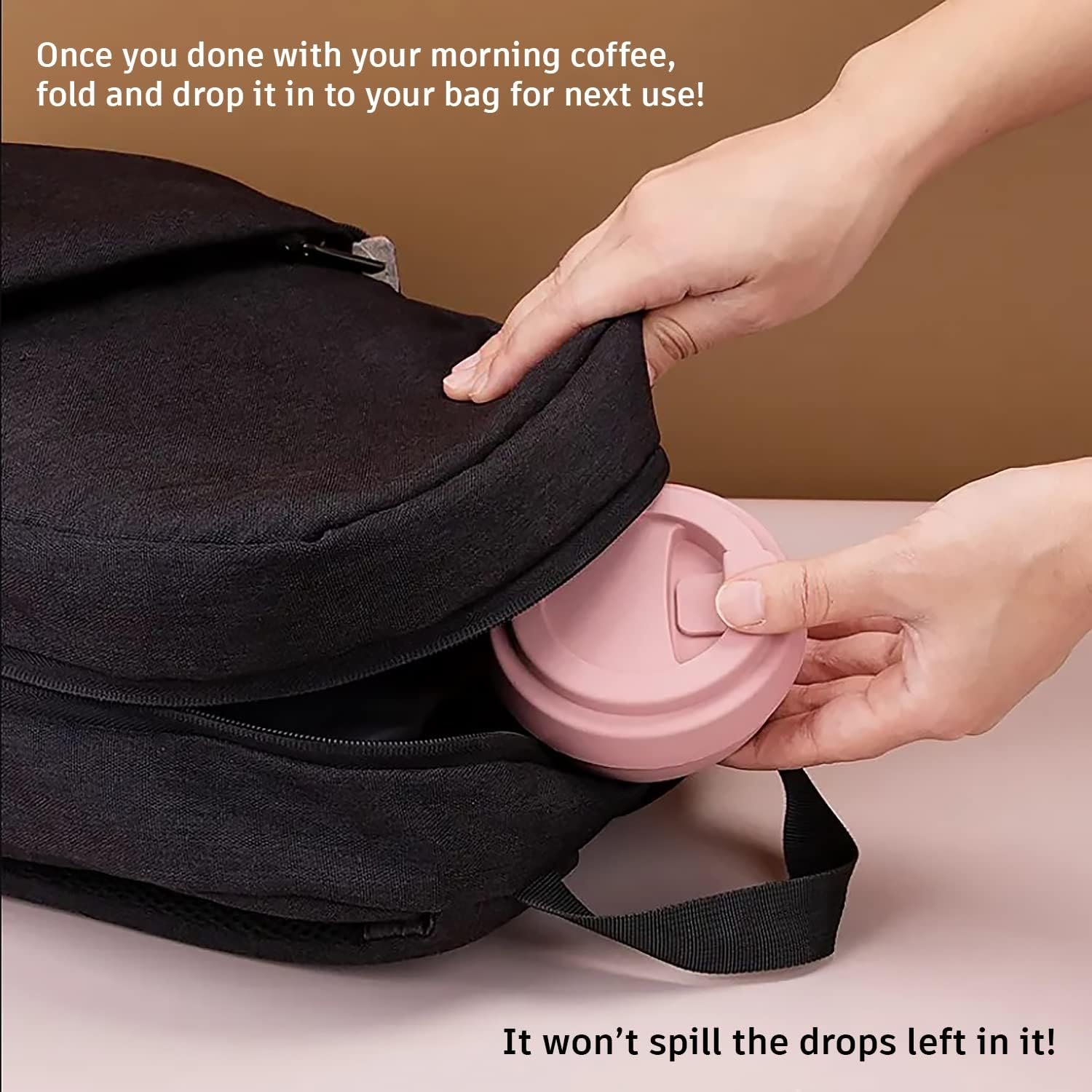 travel coffee mug collapsible cup insulated tumbler smoothie with lid silicone reusable to go foldable silicon folding hot cold