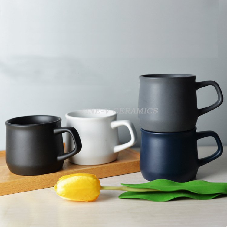 Simple ceramic mug Gift wholesale printed logo advertising Coffee cups Office breakfast milk cup