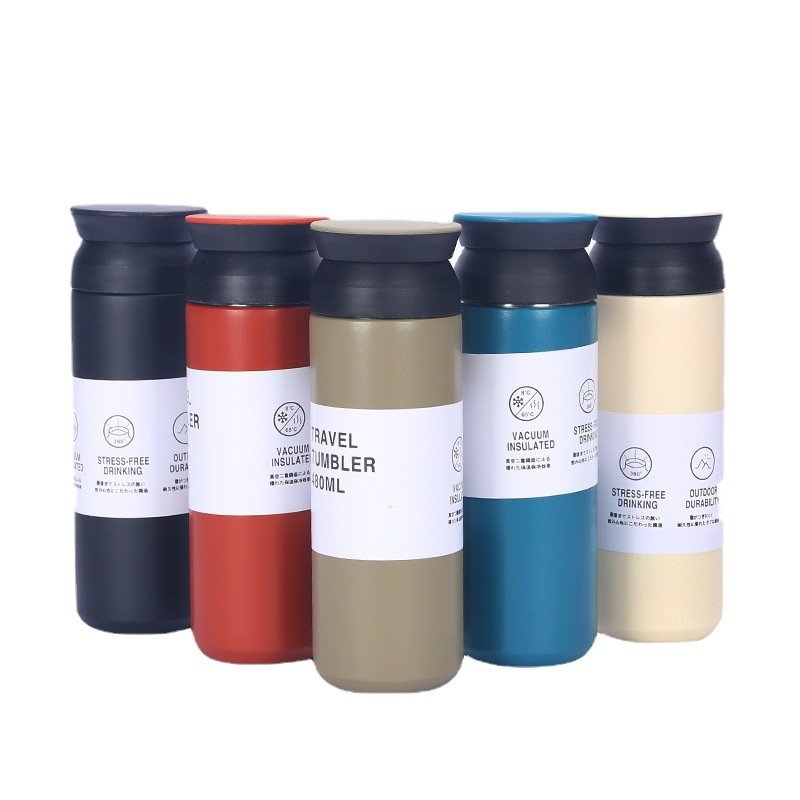 Hot selling 304 stainless steel vacuum flask coffee travel tumbler cups 500ml insulated water bottle with custom logo