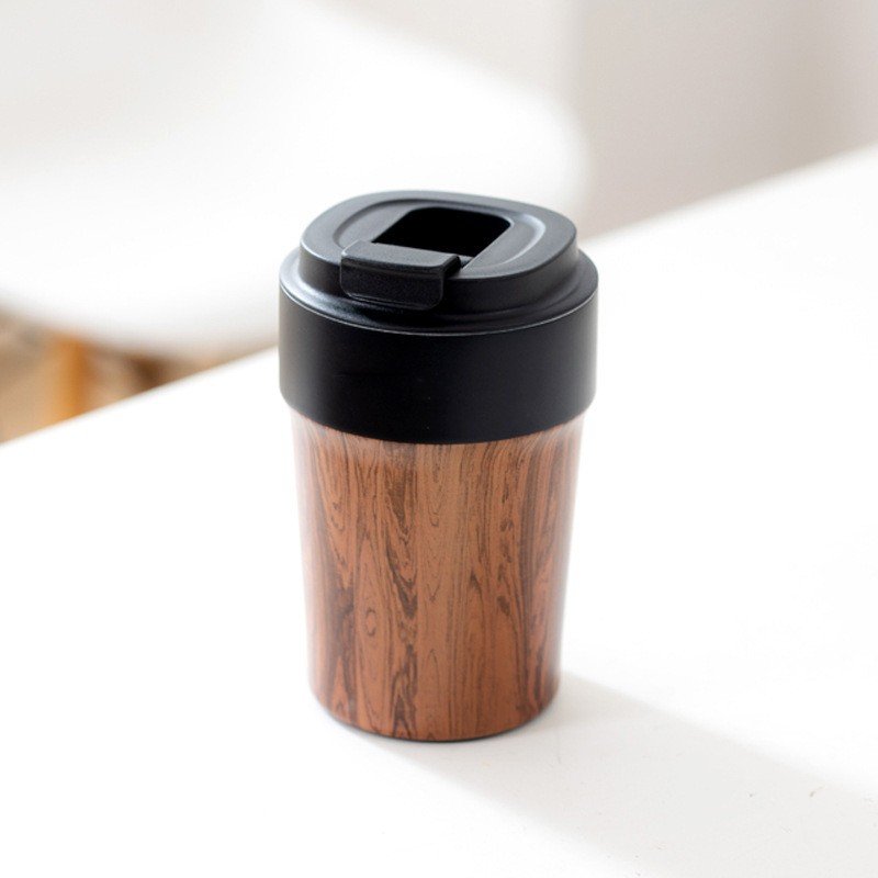 Hot Selling Coffee Wood Grain Cups, Insulated Tumbler Coffee Mug Cups, Vacuum Keep Warm Reusable Beverage Water Bottle