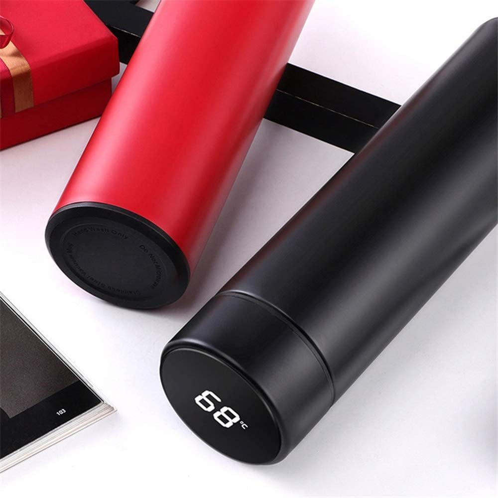 450ml Custom Water Bottle Thermos Vacuum Thermos Capsule Smart Stainless Steel Water Bottle With Thermometer
