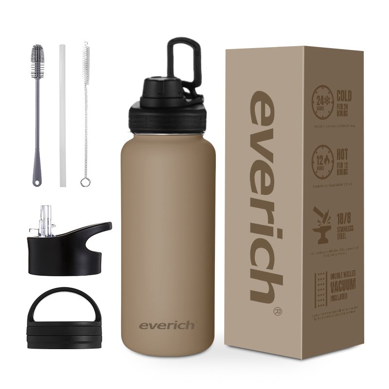 Vacuum Flask with Direct Drinking Straw Handle Lid High Quality American Style Water Bottle Direct Drinking Hot Quality Product