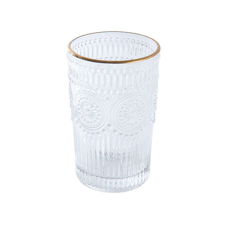 logo ceramic factory price good quantity transparent color glass beer cup juice cup glass milk tea cup