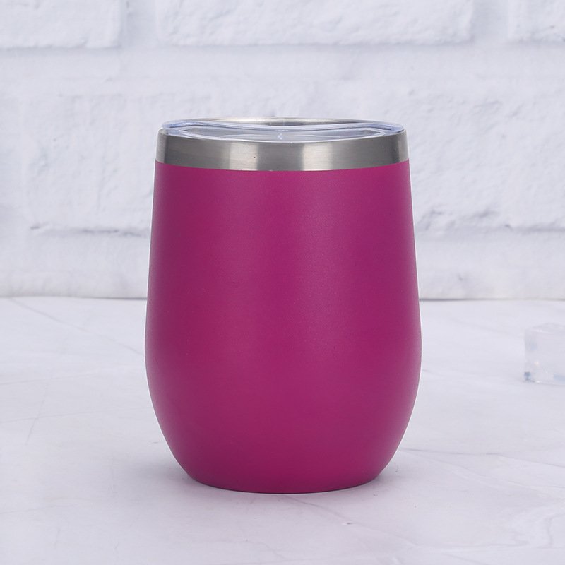 Wholesale Beer Wine Coffee With Lid Tumbler Egg Shape Stainless Steel Vacuum Flask Insulated Water Bottle Drinkware