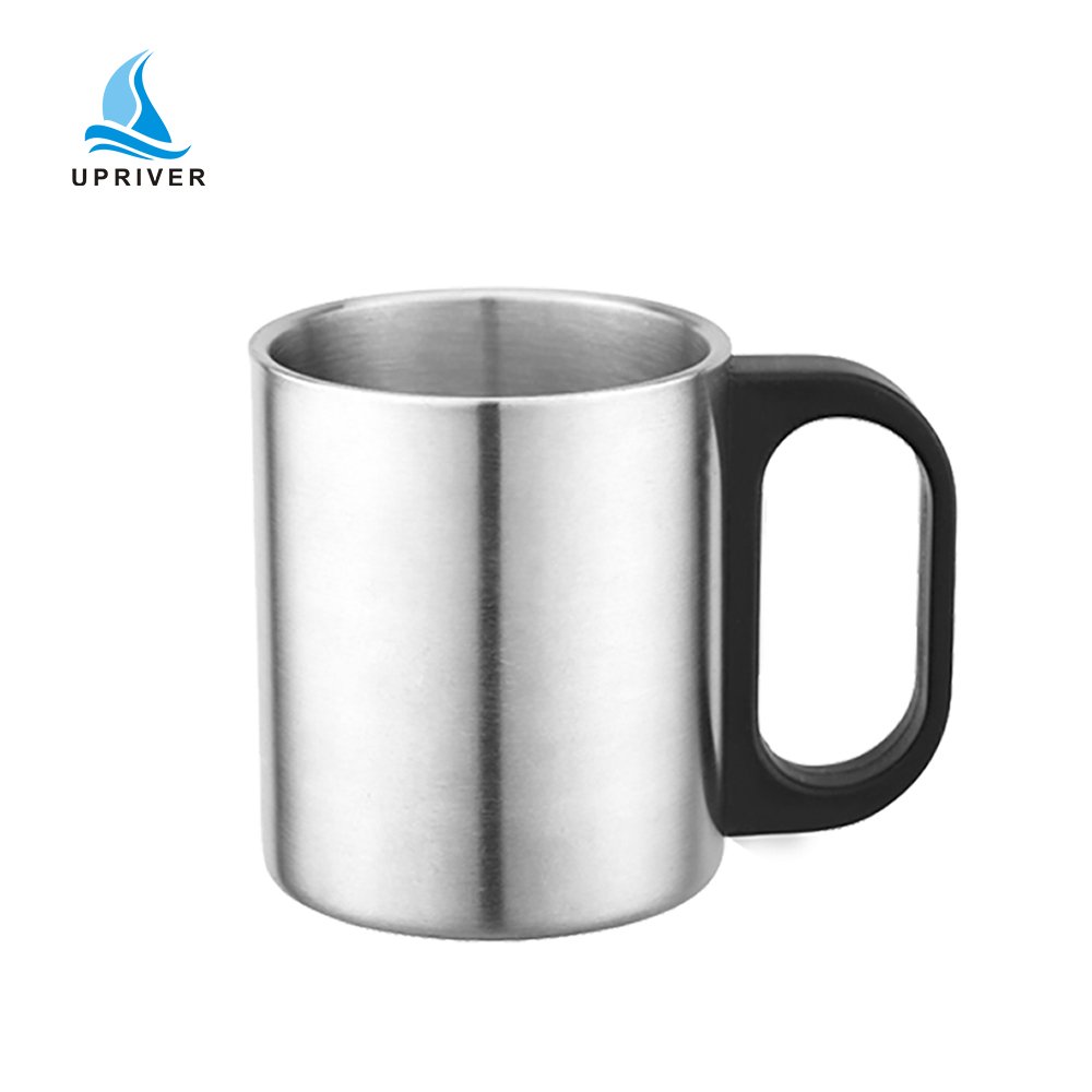 Nice Gift 220ml / 300ml Custom Funny Stainless Steel Coffee Mug with Handle Camping Cup