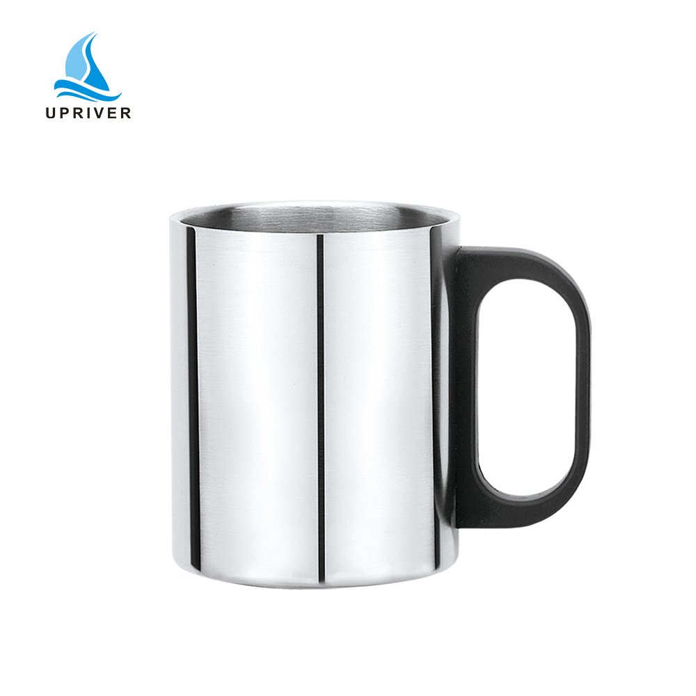 Nice Gift 220ml / 300ml Custom Funny Stainless Steel Coffee Mug with Handle Camping Cup