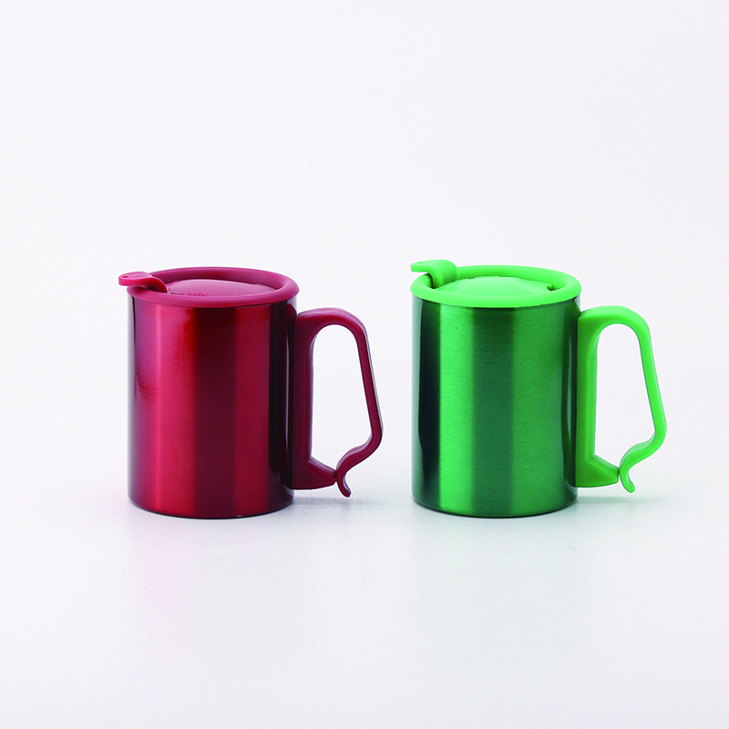Nice Gift 220ml / 300ml Custom Funny Stainless Steel Coffee Mug with Handle Camping Cup