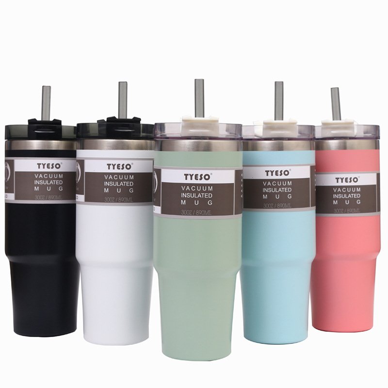 30/20 oz Double Wall Stainless Steel Vacuum Insulated Travel Tumbler Mug With Lid Camping Coffee Mug