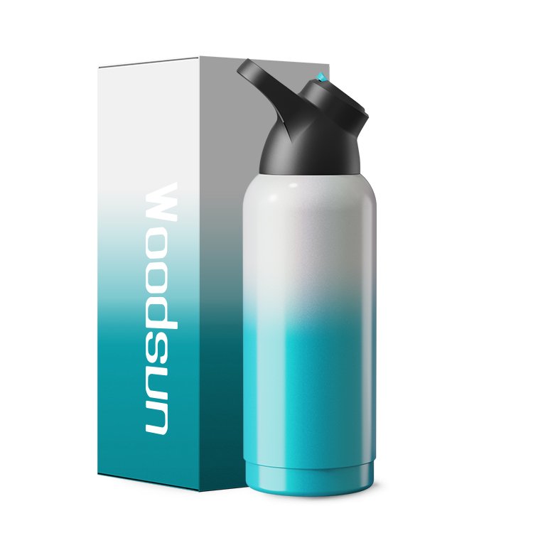 Motivational Straw Leak Proof Water Bottle Custom Logo Vacuum Bottle 2024 For Sports