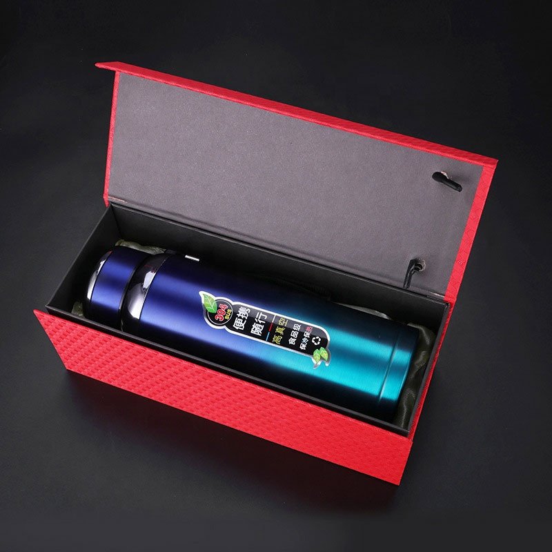 Wholesale Thermos Thermometers Flask With Strainer 600ML/800ML/1L Vacuum Flask With Digital Lid 304 Metal Thermal Office Bottle