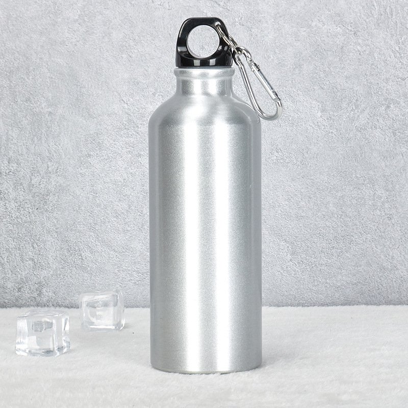 CHEAP PROMOTIONAL 400ML/500ML/600ML/750ML OUTDOOR SPORTS CAMPING PORTABLE ALUMINUM ALLOY BOTTLE W KARABINER WATER BOTTLE