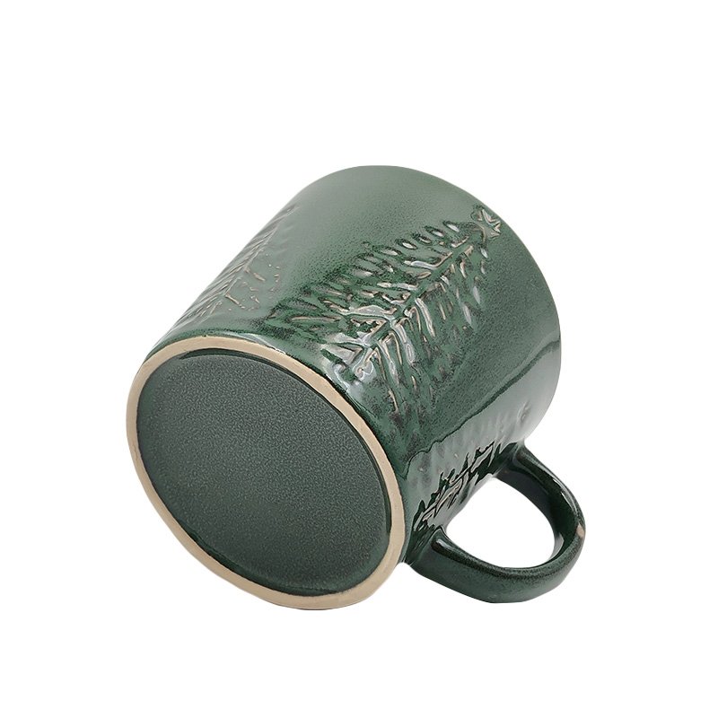 Factory Custom Logo Embossed Mugs For Cold Drink Mug Gift Box Ceramic Coffee Cup