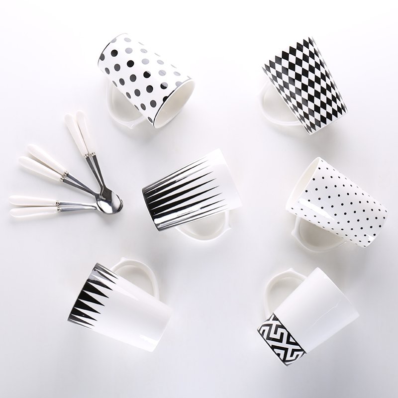 Ceramic Polka Dot milk coffee mugs and cups